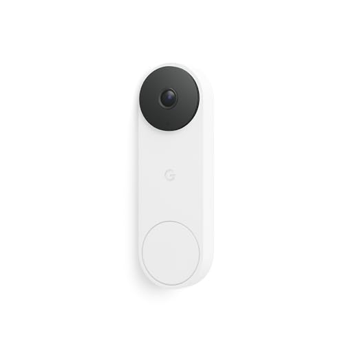 Google Nest Doorbell (Wired, 3rd Gen) - 2K Video and Gemini, Live View, Night Vision, 2-Way Audio - Works with Google Home - 2025 Model - Snow - Image 2