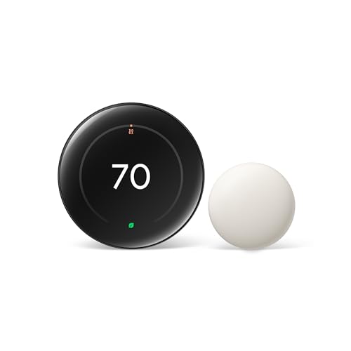 Google Nest Learning Thermostat (4th gen) + Nest Temperature Sensor (2nd gen) - Obsidian - Image 2