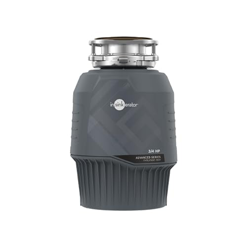 InSinkErator EVOLUTION 0.75HP 3/4 HP, Advanced Series EZ Connect Continuous Feed Food Waste Garbage Disposal, Gray - Image 2