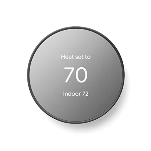 Google Nest Thermostat - Smart Thermostat for Home - Programmable Wifi Thermostat - Charcoal - Image 2
