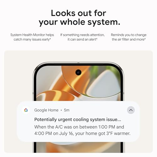 Google Nest Learning Thermostat (4th gen) + Nest Temperature Sensor (2nd gen) - Obsidian - Image 5