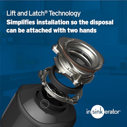 InSinkErator Badger 5 Garbage Disposal, Standard Series 1/2 HP Continuous Feed Food Waste Disposer, Black, Set of 1 - Image 6