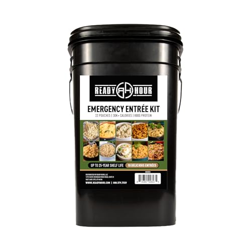 Ready Hour 120 Serving Entree Bucket-Freeze Dried Emergency Food Supply-Survival Meals with Long Shelf Life-Prepper Essentials for Disaster, Camping, Hiking, or Outdoor Use - Image 2