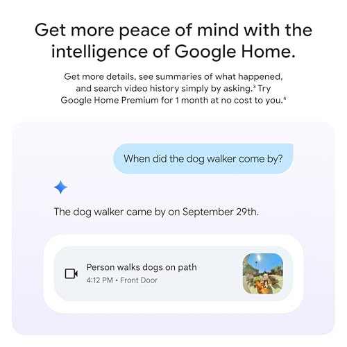 Google Nest Doorbell (Wired, 3rd Gen) - 2K Video and Gemini, Live View, Night Vision, 2-Way Audio - Works with Google Home - 2025 Model - Snow - Image 5