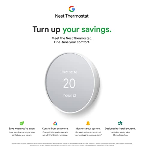 Google Nest Thermostat - Smart Thermostat for Home - Programmable Wifi Thermostat - Charcoal - Image 5