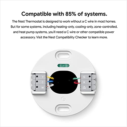 Google Nest Thermostat - Smart Thermostat for Home - Programmable Wifi Thermostat - Charcoal - Image 3
