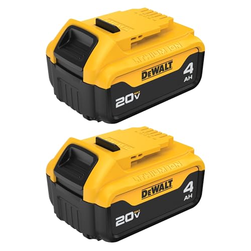 DEWALT 20V MAX* XR Battery, 4.0-Ah, 2-Pack (DCB204-2), Black - Image 2