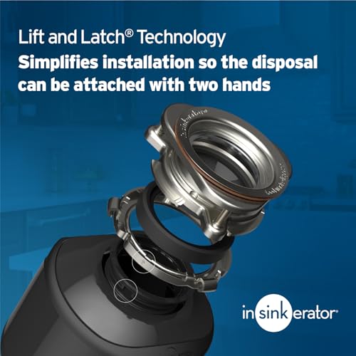 InSinkErator Badger 5 Garbage Disposal with Power Cord, Standard Series 1/2 HP Continuous Feed Food Waste Disposer, Badger 5 W/C, No Size, Black/Gray - Image 6