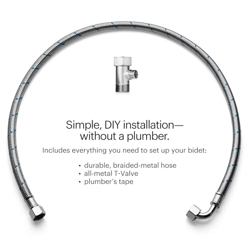 Brondell Bidet Toilet Seat Non-Electric Swash Ecoseat, Fits Elongated Toilets, White - Dual Nozzle System, Ambient Water Temperature - Bidet with Easy Installation - Image 3