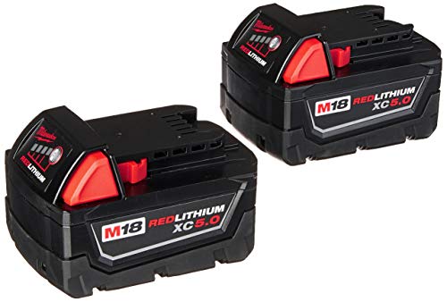 Milwaukee 48-59-1850 M18 RED LITHIUM XC 5.0 Ah Batteries (2) + 48-59-1812 M12 and M18 Multi Voltage Charger kit - Image 6