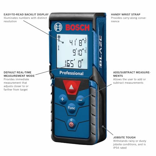 Bosch GLM165-40 Blaze™ Pro 165 Ft. Laser Measure - Image 3