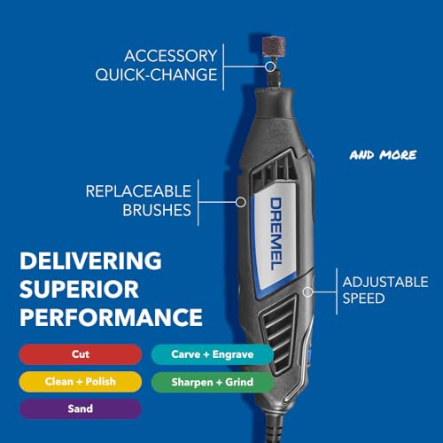 Dremel 4000-2/32 Variable Speed Rotary Tool Kit-Engraver, Polisher, and Sander- Perfect for Cutting, Detail Sanding, Engraving, Wood Carving, and Polising- 2 Attachments & 32 Accessories - Image 5