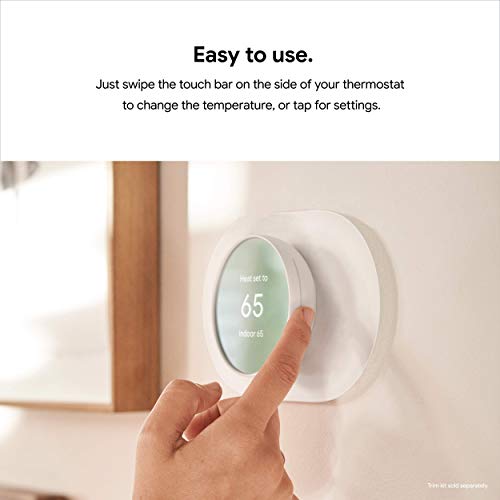Google Nest Thermostat - Smart Thermostat for Home - Programmable Wifi Thermostat - Charcoal - Image 7