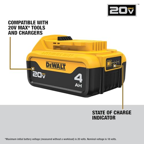 DEWALT 20V MAX* XR Battery, 4.0-Ah, 2-Pack (DCB204-2), Black - Image 3