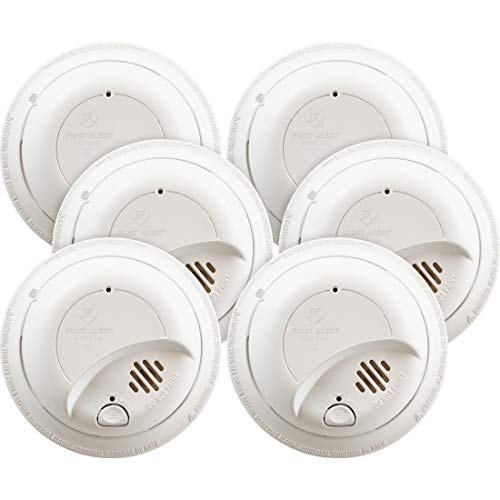 First Alert BRK SMI100-AC Hardwired Smoke Detector with Battery Backup, 6-Pack - Image 3