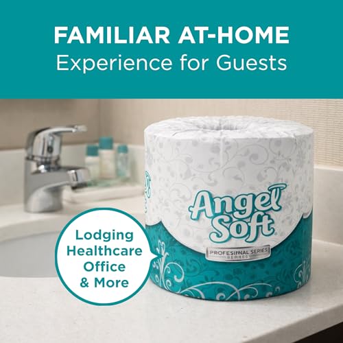 Angel Soft Professional Series by Georgia-Pacific PRO 2-Ply Embossed Toilet Paper, White, Individually Wrapped, 450 Sheets Per Roll, 80 Toilet Tissue Rolls Per Case, 16880 - Image 7
