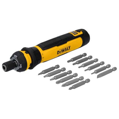 DEWALT Cordless Screwdriver, 4V USB Rechargeable Electric Screwdriver with 12 pcs Screwdriver Bit Set, LED Light, FLEXDRIVE Control, Compact, Ergonomic (DWHT66719) - Image 2