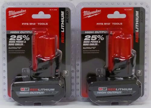 Milwaukee 48-11-2450 12V Lithium-Ion High Output 5Ah Battery 2 Pack - Image 2