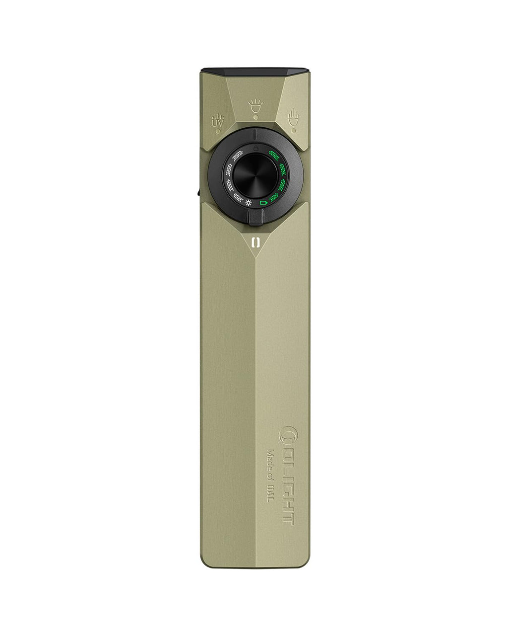 OLIGHT ArkPro Ultra EDC Flat Flashlight, Rechargeable Portable Flash Light, 1700 Lumens with White LED, UV and Green Beam for Working, Emergency, Camping, Everyday Carry (Olive Green CW) - Image 1
