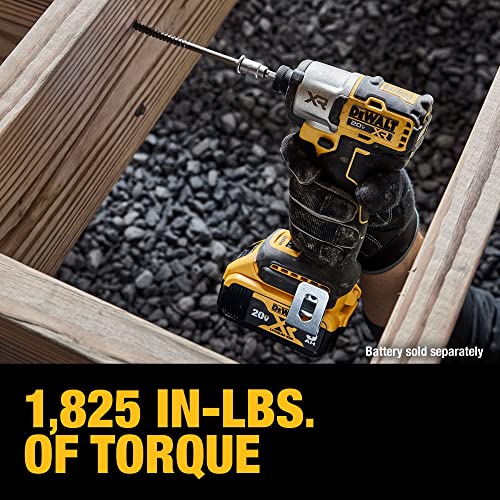 DEWALT 20V MAX XR Impact Driver, 1/4 Inch High Torque Brushless 3 Speed Premium Cordless with LED Light, Extended Runtime, Tool Only (DCF845B) - Image 5