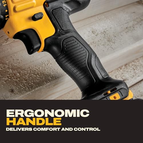 DEWALT 20V Max Cordless Drill Driver Set, 2 Speed, High Performance Motor, Includes 2 XR 1.3Ah Li-Ion Batteries, Charger and Contractor Bag (DCD771C2) - Image 5