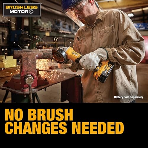 DEWALT 20V MAX* Angle Grinder Tool Cordless Brushless, 4 1/2 Inch, with Paddle Switch and Kickback Brake, Tool Only (DCG413B) - Image 4