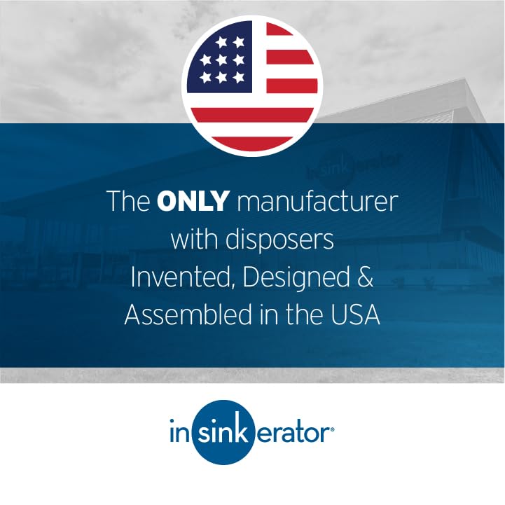 InSinkErator Badger 5 Garbage Disposal with Power Cord, Standard Series 1/2 HP Continuous Feed Food Waste Disposer, Badger 5 W/C, No Size, Black/Gray - Image 7