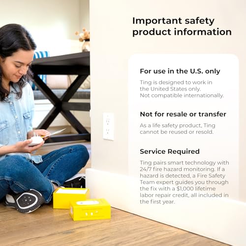 Ting Fire Electrical Fire Prevention Sensor & Service - Residential Use Only - 12 Months of Required Service Included - Home Fire Safety - Image 7