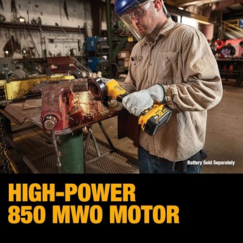 DEWALT 20V MAX* Angle Grinder Tool Cordless Brushless, 4 1/2 Inch, with Paddle Switch and Kickback Brake, Tool Only (DCG413B) - Image 6