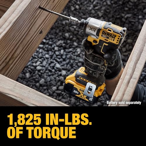 DEWALT 20V MAX XR Impact Driver, 1/4 Inch High Torque Brushless 3 Speed Premium Cordless with LED Light, Extended Runtime, Tool Only (DCF845B) - Image 6