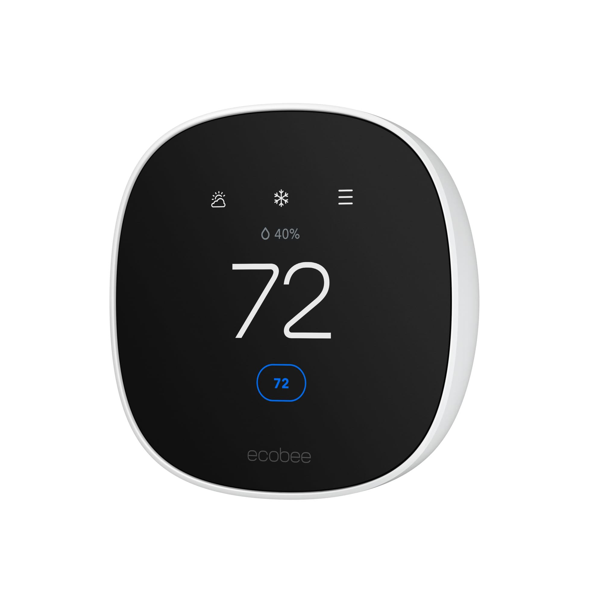 ecobee Smart Thermostat Essential - Energy Star Certified programmable Wi-Fi Thermostat - Works with Siri, Alexa, and Google Assistant - Image 1