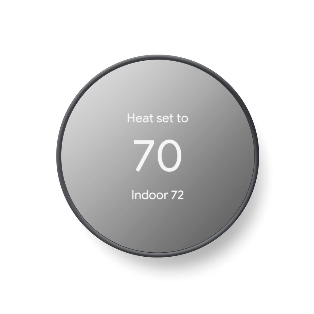 Google Nest Thermostat - Smart Thermostat for Home - Programmable Wifi Thermostat - Charcoal - Image 1