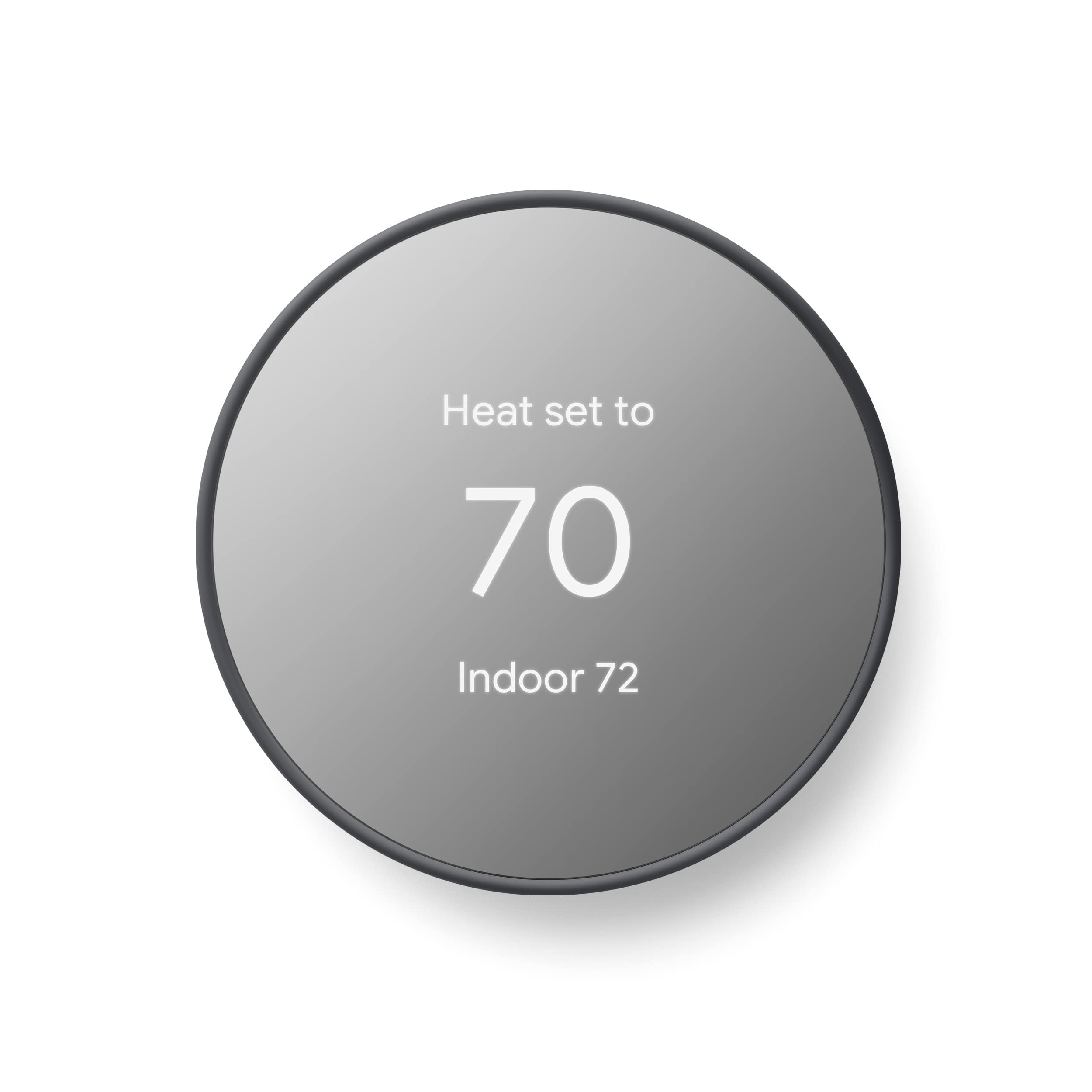 Google Nest Thermostat - Smart Thermostat for Home - Programmable Wifi Thermostat - Charcoal - Image 1