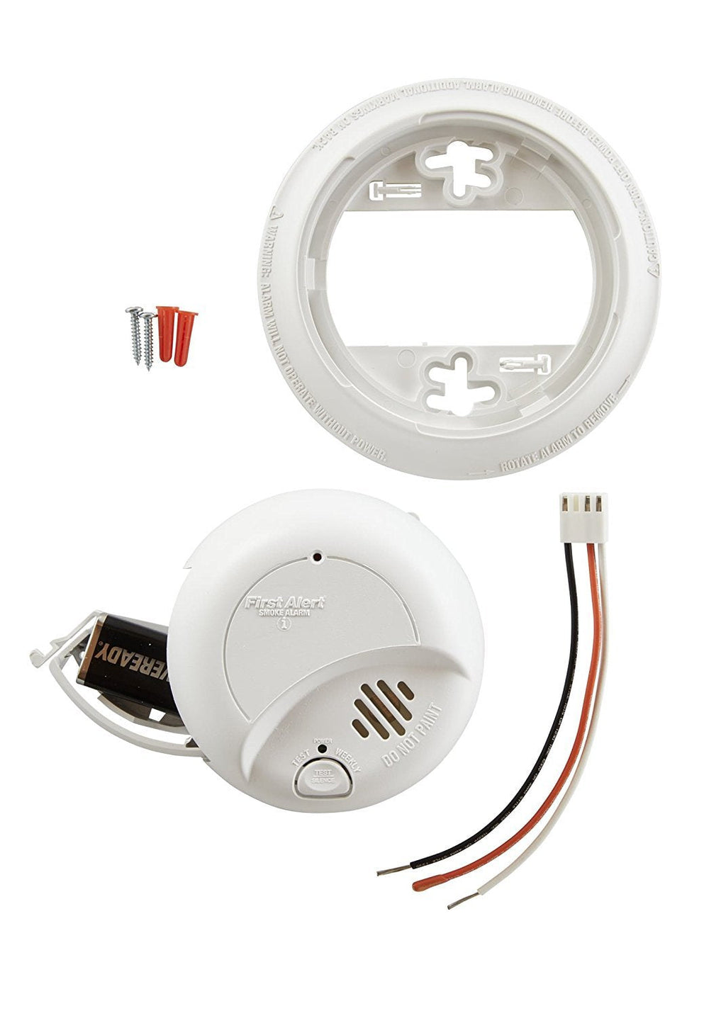 First Alert BRK SMI100-AC Hardwired Smoke Detector with Battery Backup, 6-Pack - Image 4