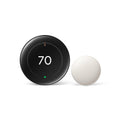 Google Nest Learning Thermostat (4th gen) + Nest Temperature Sensor (2nd gen) - Obsidian - Image 1