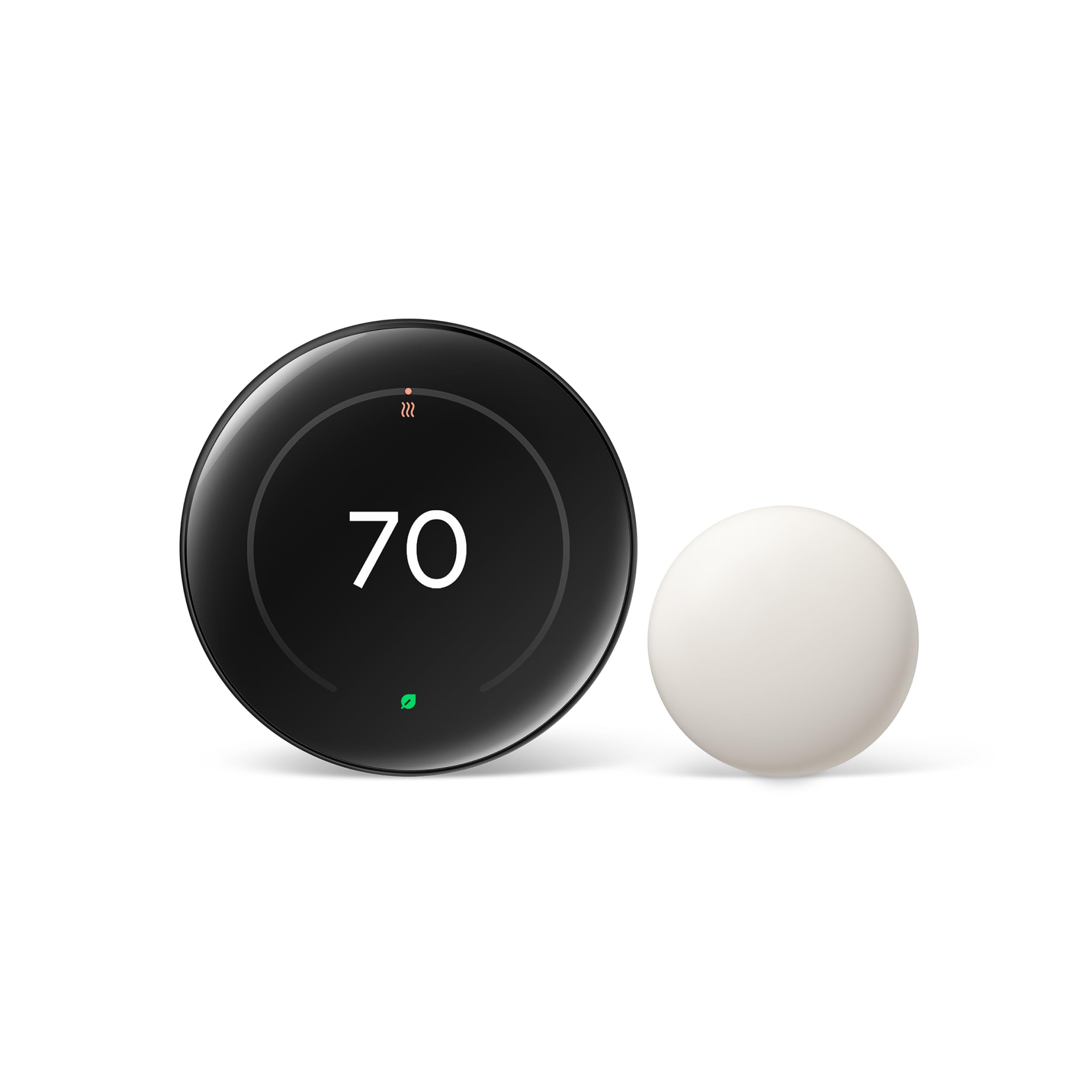 Google Nest Learning Thermostat (4th gen) + Nest Temperature Sensor (2nd gen) - Obsidian - Image 1