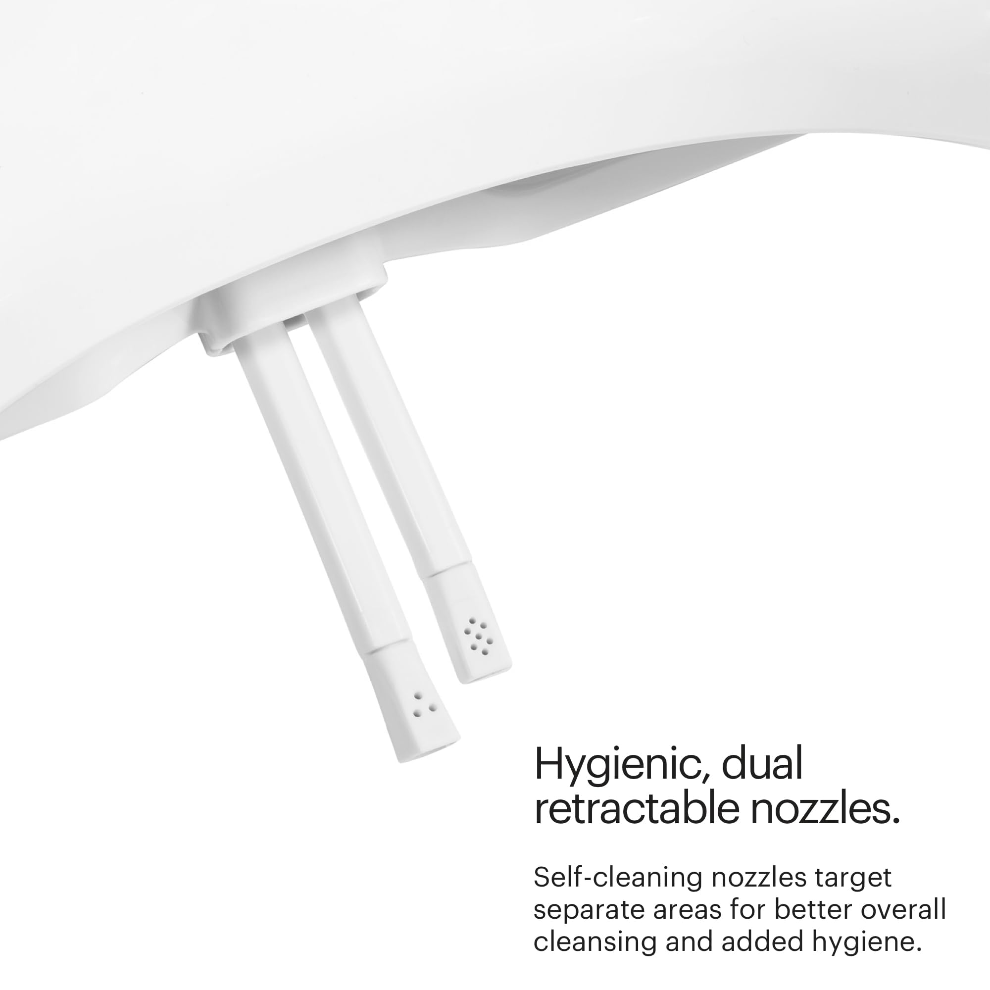 Brondell Bidet Toilet Seat Non-Electric Swash Ecoseat, Fits Elongated Toilets, White - Dual Nozzle System, Ambient Water Temperature - Bidet with Easy Installation - Image 6