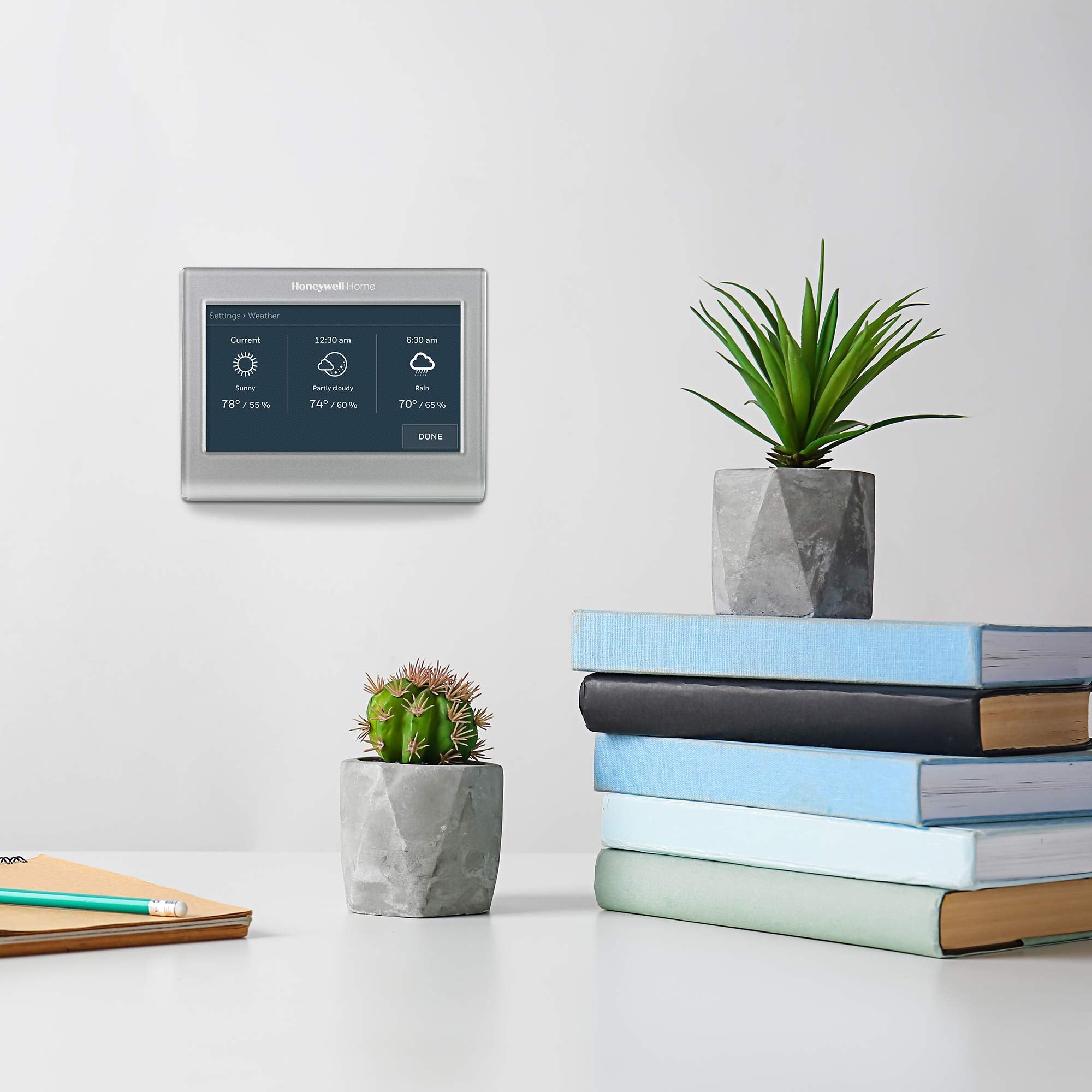 Honeywell Home RTH9585WF1004 Wi-Fi Smart Color Thermostat, 7 Day Programmable, Touch Screen, Energy Star, Alexa Ready, Gray - Image 8