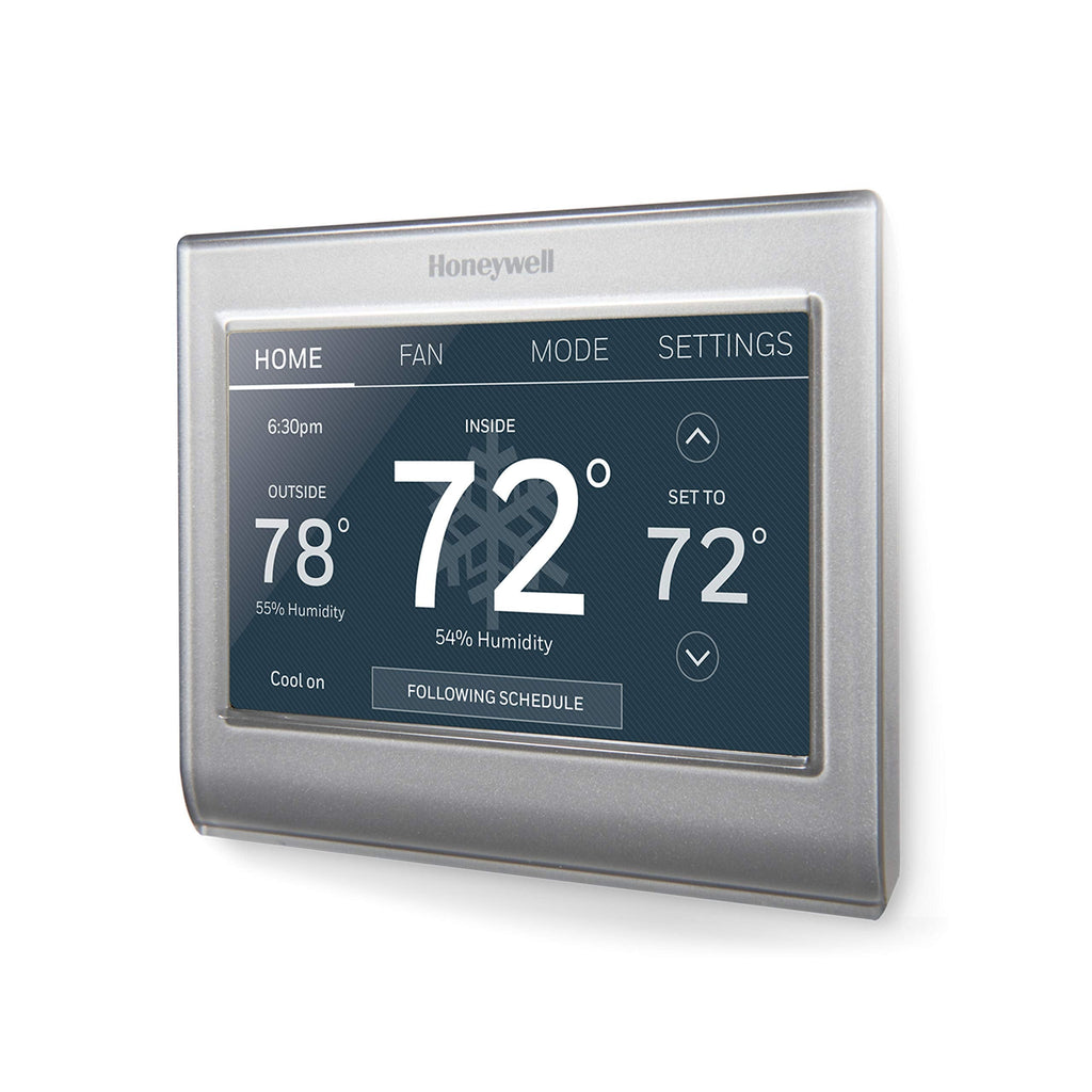 Honeywell Home RTH9585WF1004 Wi-Fi Smart Color Thermostat, 7 Day Programmable, Touch Screen, Energy Star, Alexa Ready, Gray - Image 1